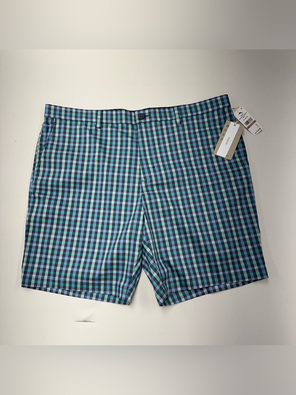 Tommy Bahama Barbados Pro Clubhouse Check 9” Shorts Mens 42 NWT $118 Blue